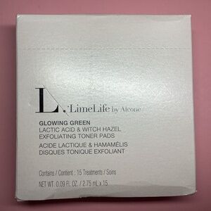 LimeLife By Alcone Glowing Green Lactic Acid & Witch Hazel Exfoliating Toner Pad